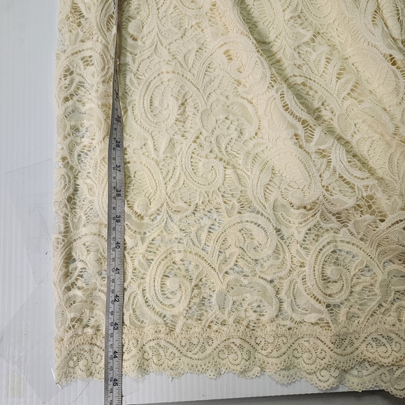 Wishful Park Ivory Embroidered Lace Scalloped Hemline Sleeveless Dress Sz XXL - Picture 11 of 14